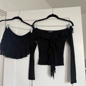 I.AM.GIA Black Women's Top and skirt set